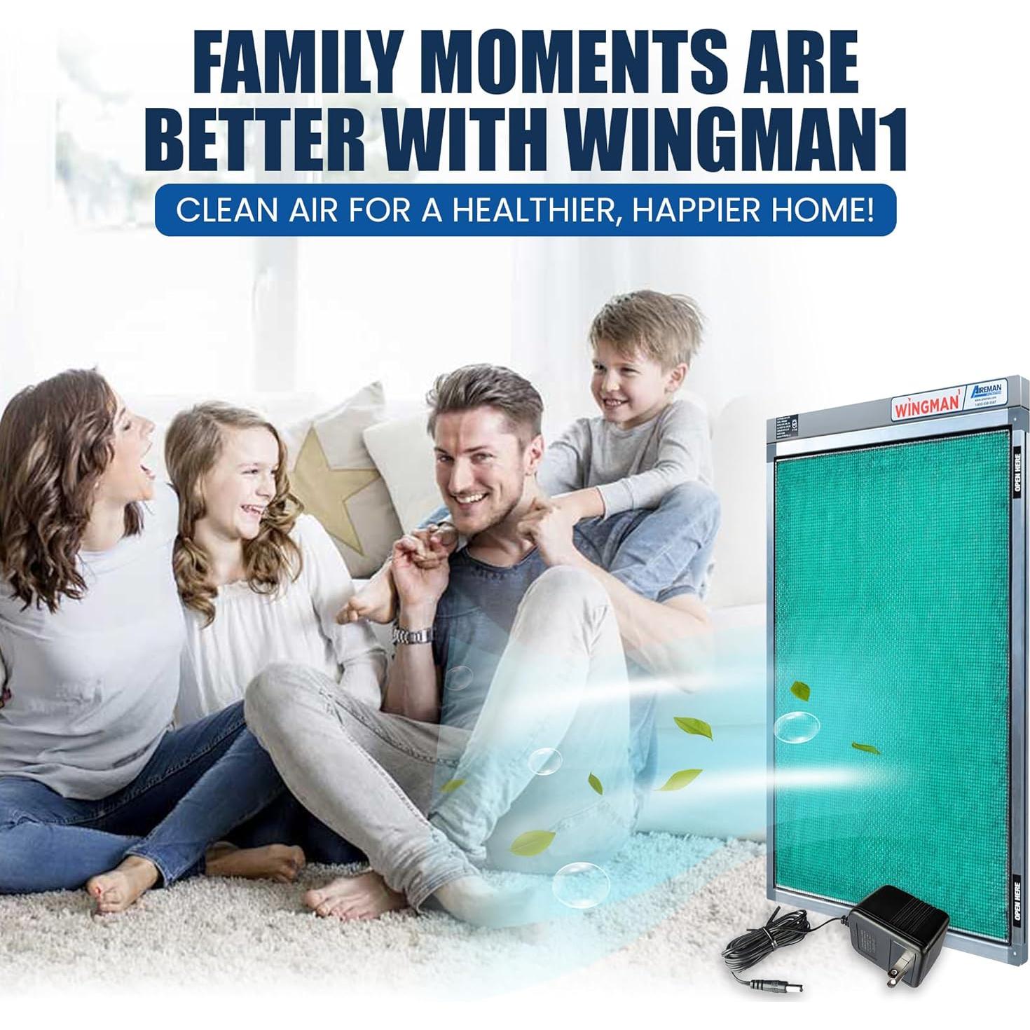 Filtro de Aire Electrónico Wingman1 16x25x1 - Alta Eficiencia