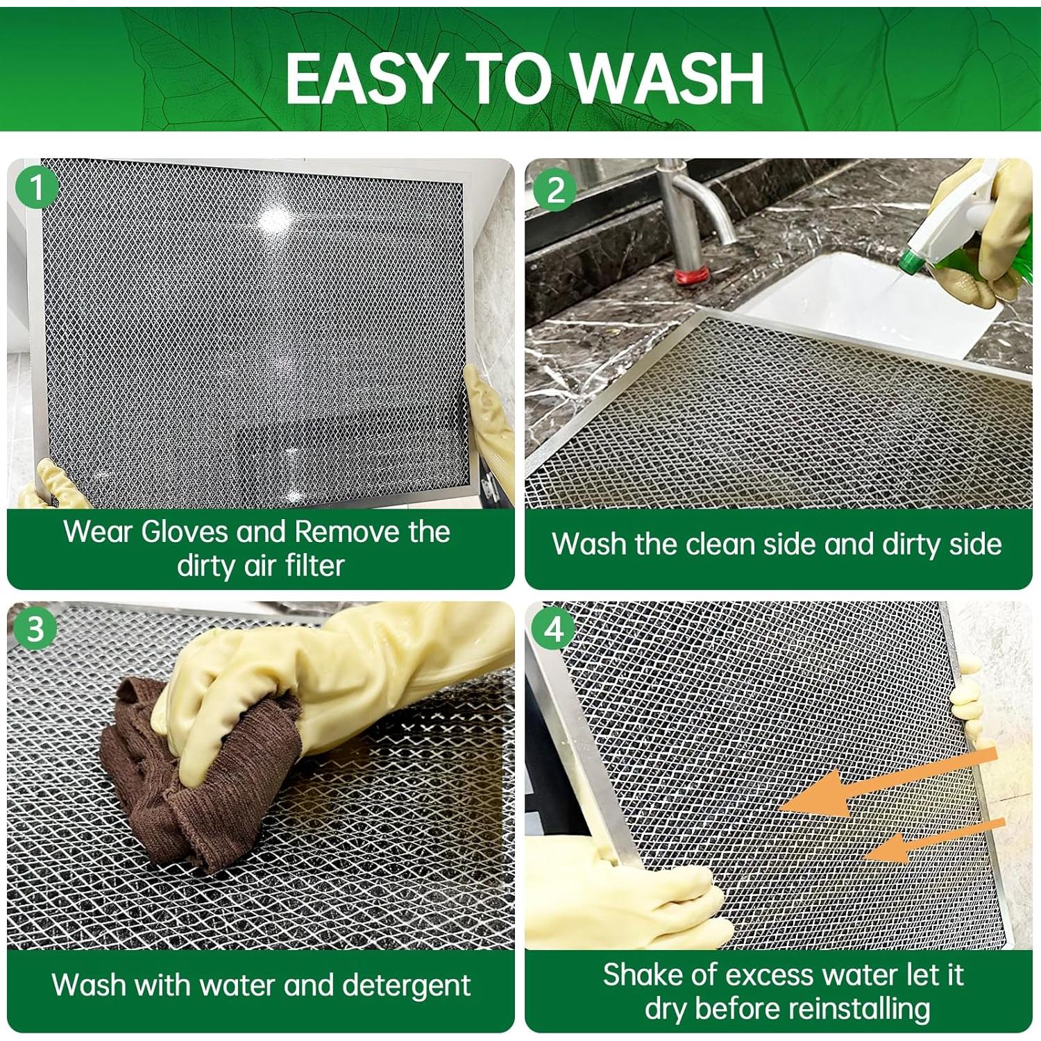 Filtro de Aire Electroestático MAXTBEE 16x20x1 Reutilizable MERV 8