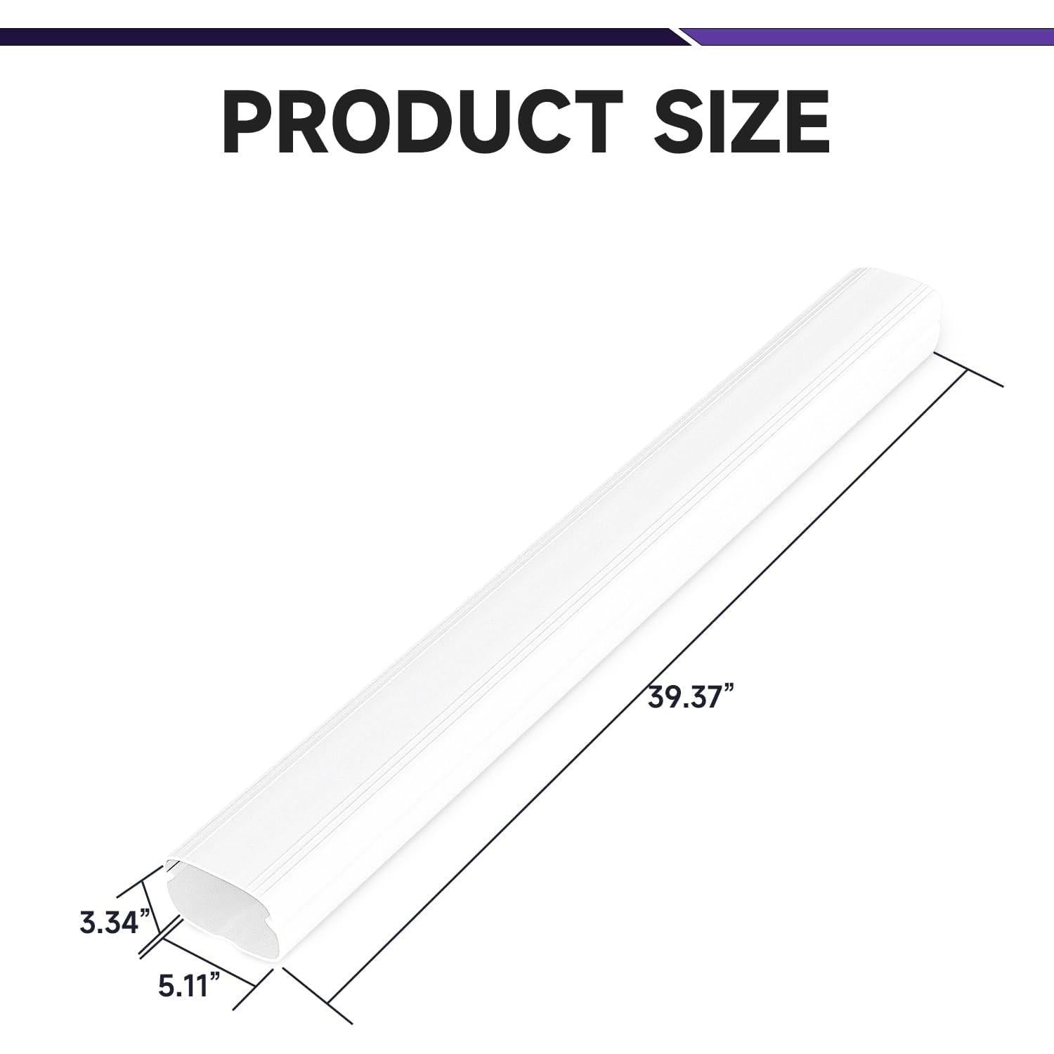 Cubierta de Línea Mini-Split 5" x 1.0 m Cestluck PVC Impermeable