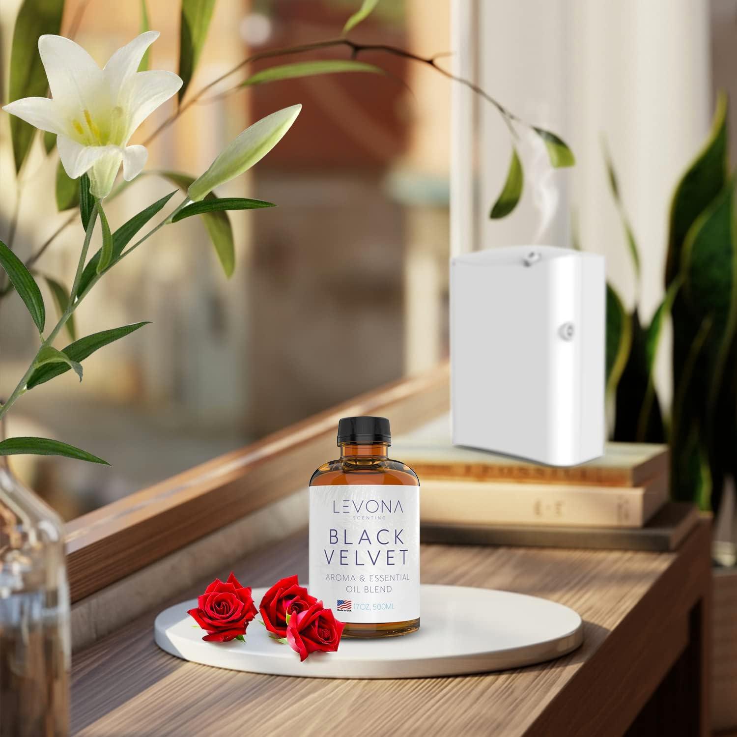 Levona Scent Arosa Diffuser - HVAC System with Smart App Control, Scent Diffuser for Whole House, Office, Hotel, & Large Spaces - Coverage 4000 sq ft - Includes Black Velvette 500ml Essential Oil