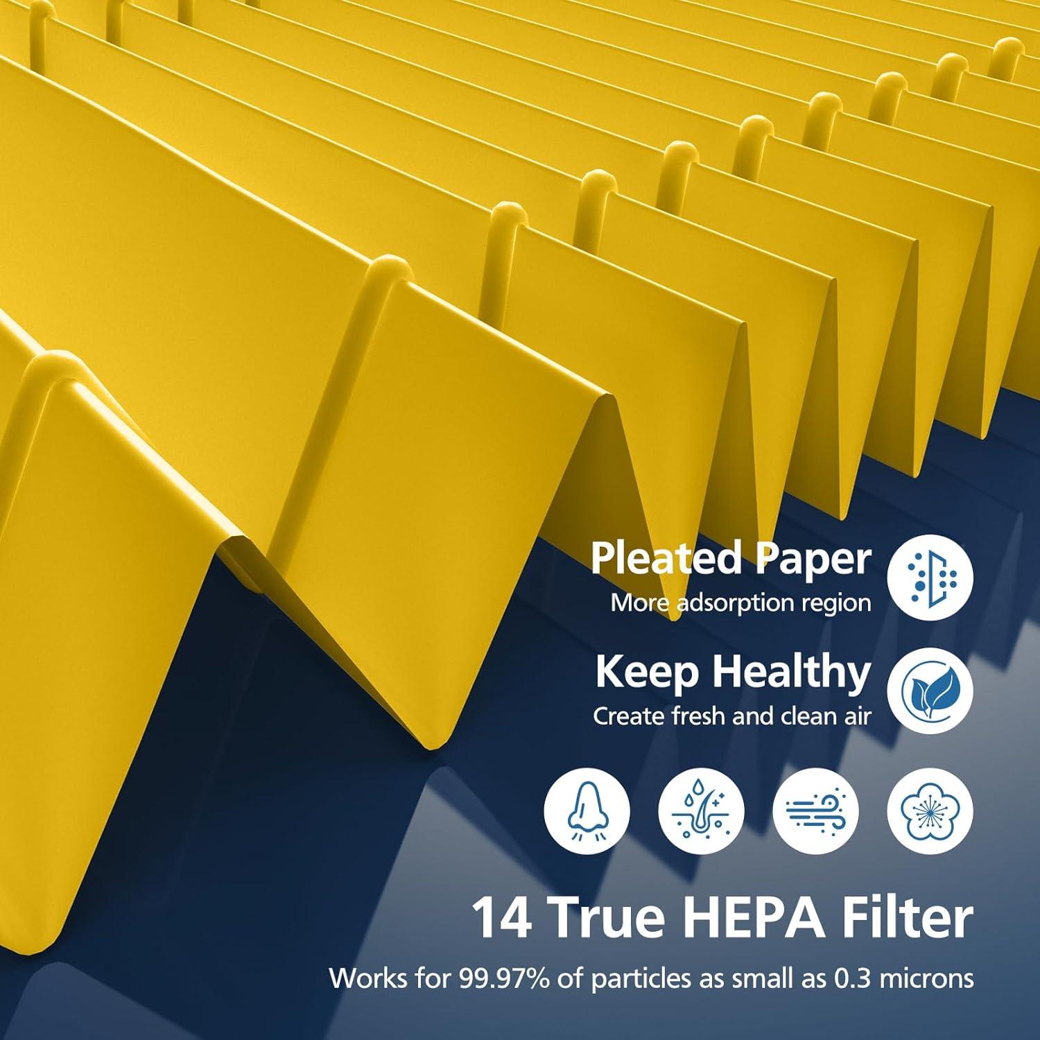 Filtros de Reemplazo HEPA Caehomly HP-14 para Purificador 240