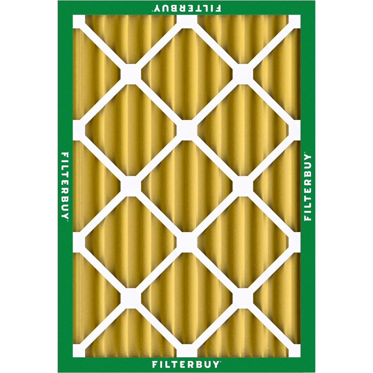 Filtro de Aire Filterbuy 20x24x4 MERV 11 Paquete de 4