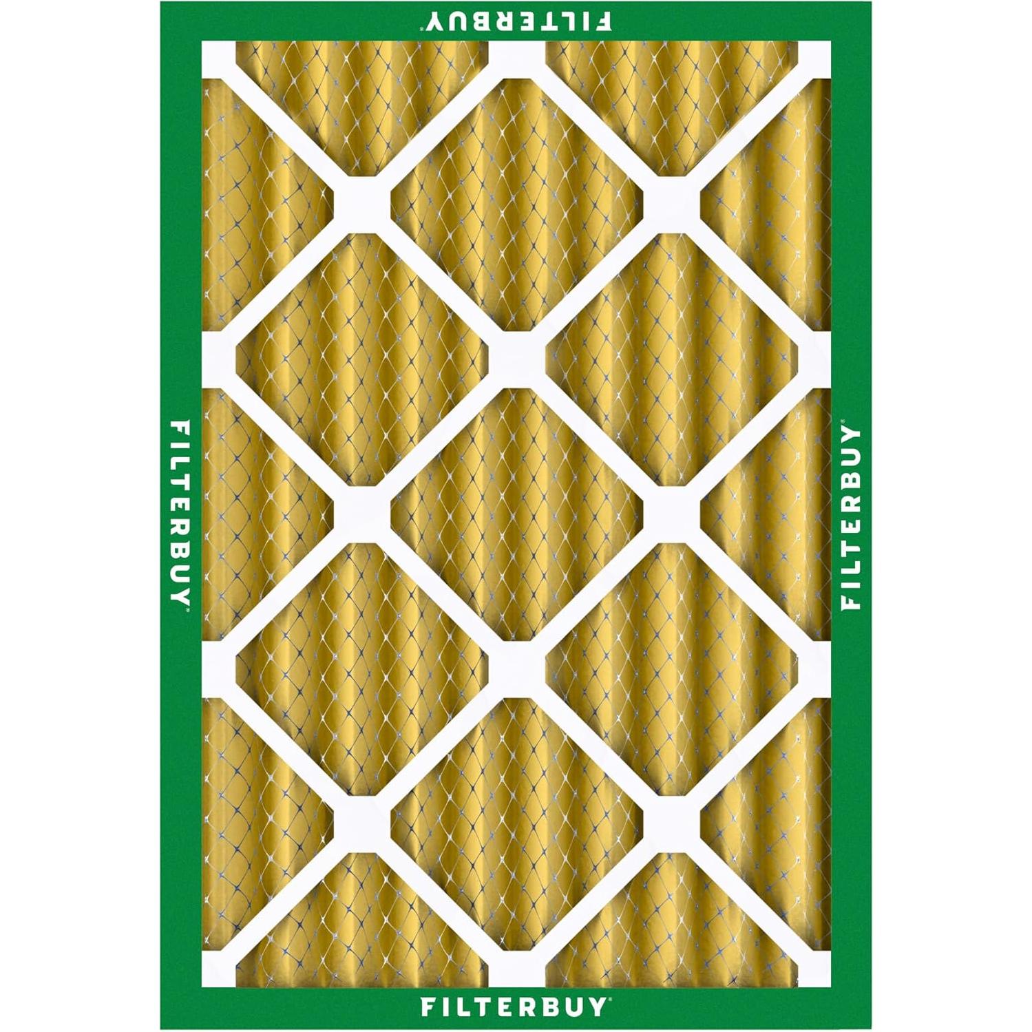 Filtro de Aire Filterbuy 20x24x4 MERV 11 Paquete de 4