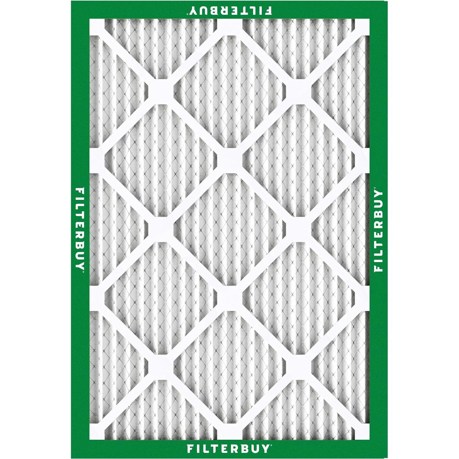 Filtro de Aire Filterbuy 24x30x1 MERV 8 - Paquete de 12