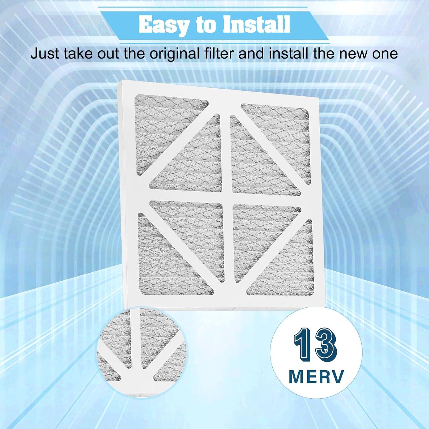 Filtro de Aire QCYZTL MERV 13 20.32x20.32x2.54 cm Paquete de 6