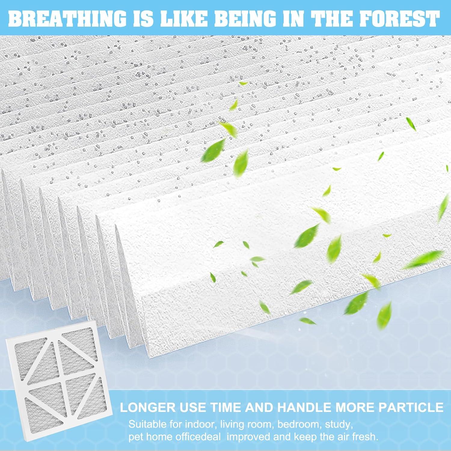 Filtro de Aire QCYZTL MERV 13 20.32x20.32x2.54 cm Paquete de 6