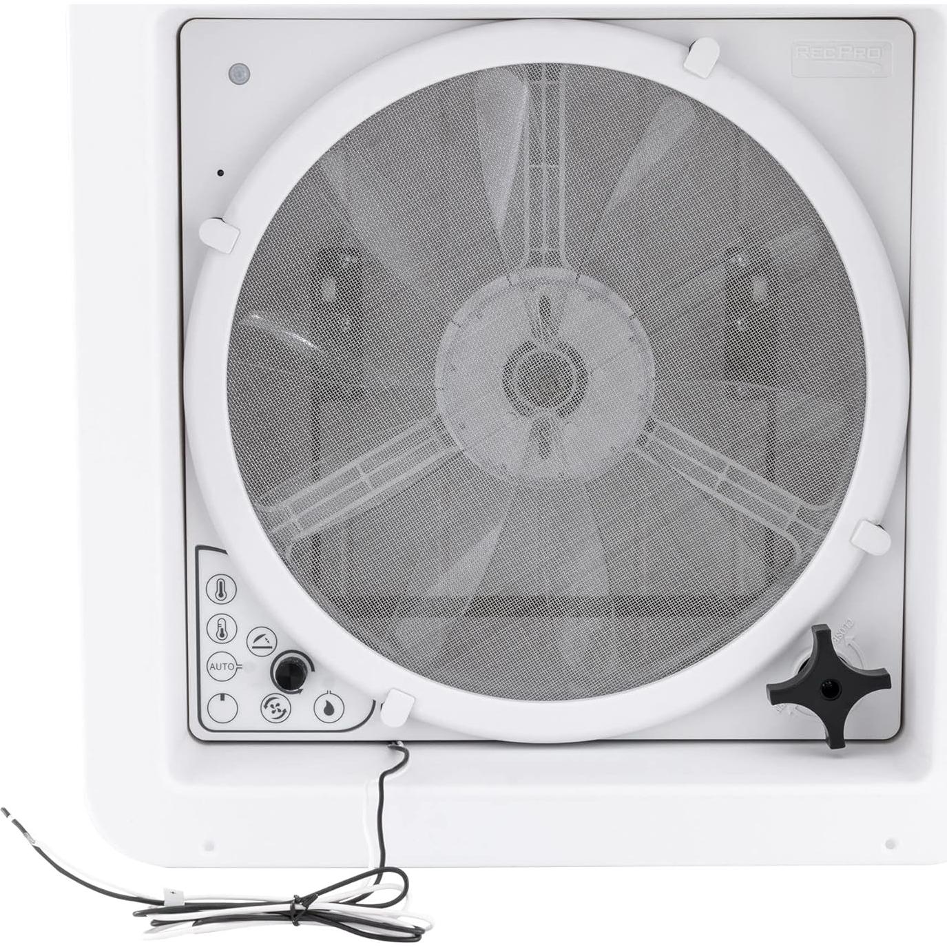 Ventilador de Techo RecPro Vento Deluxe 12V 10 Velocidades Blanco