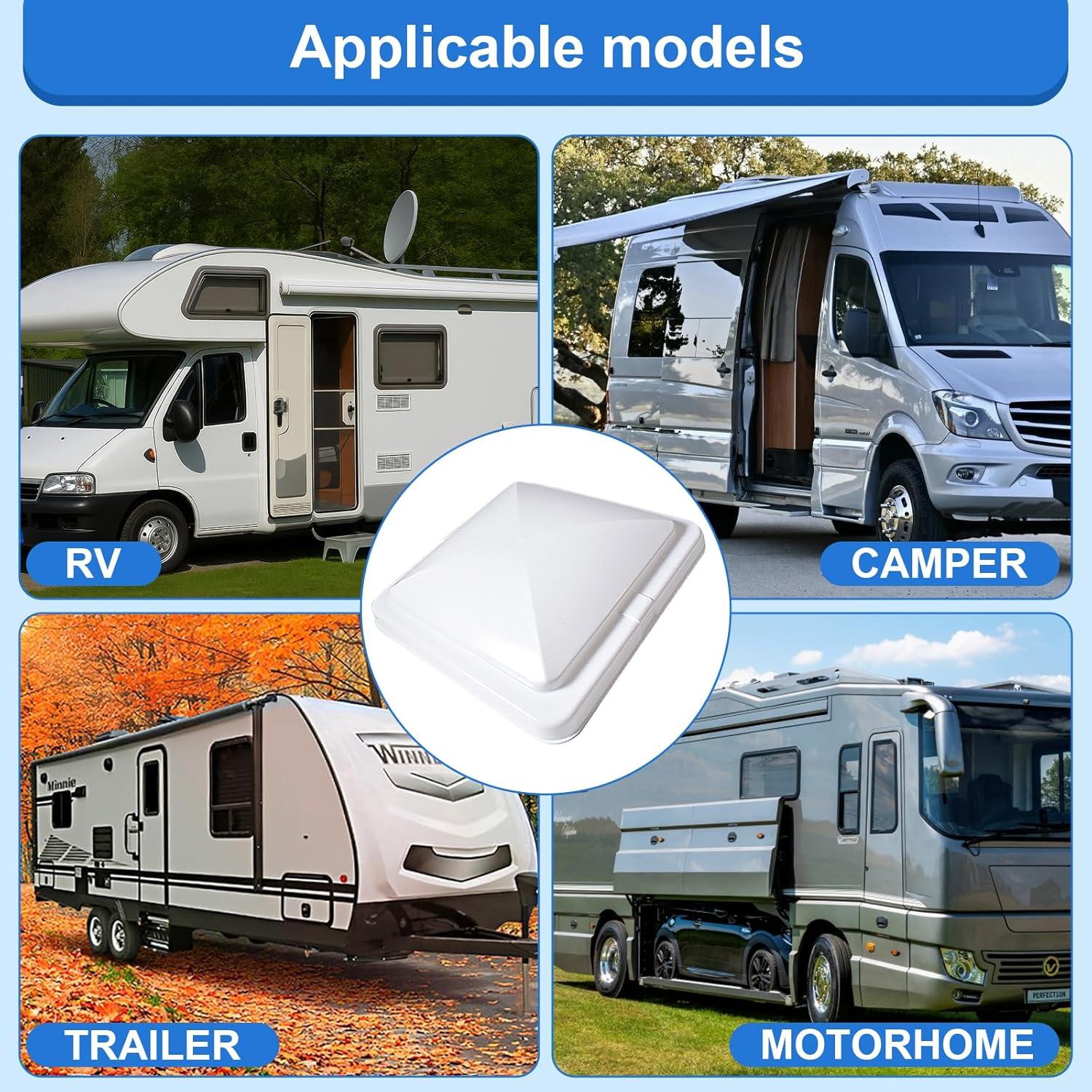 Cubierta de Ventilación RV Supermotorparts 14x14" 2 Piezas