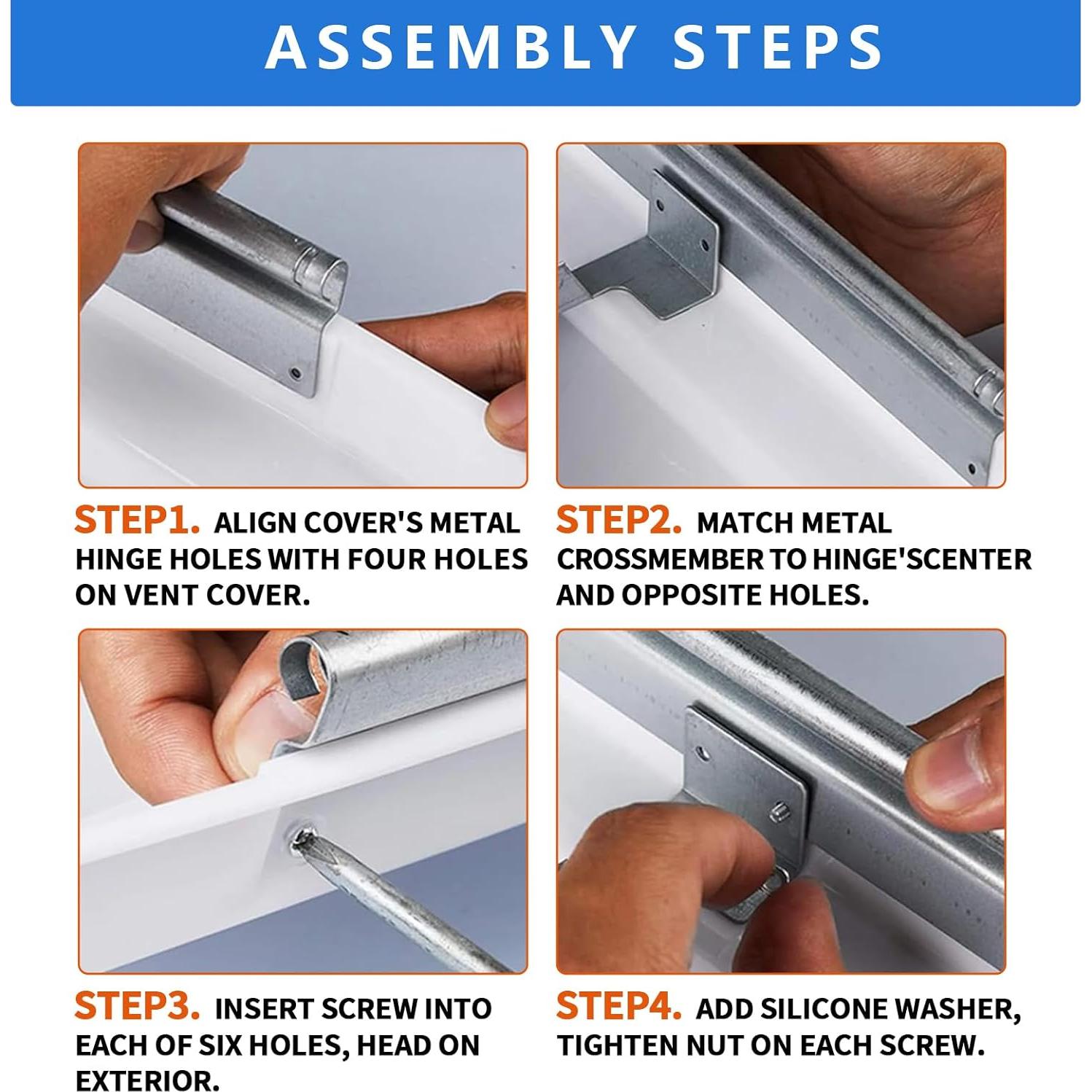 Cubierta de Ventilación RV Supermotorparts 14x14" 2 Piezas