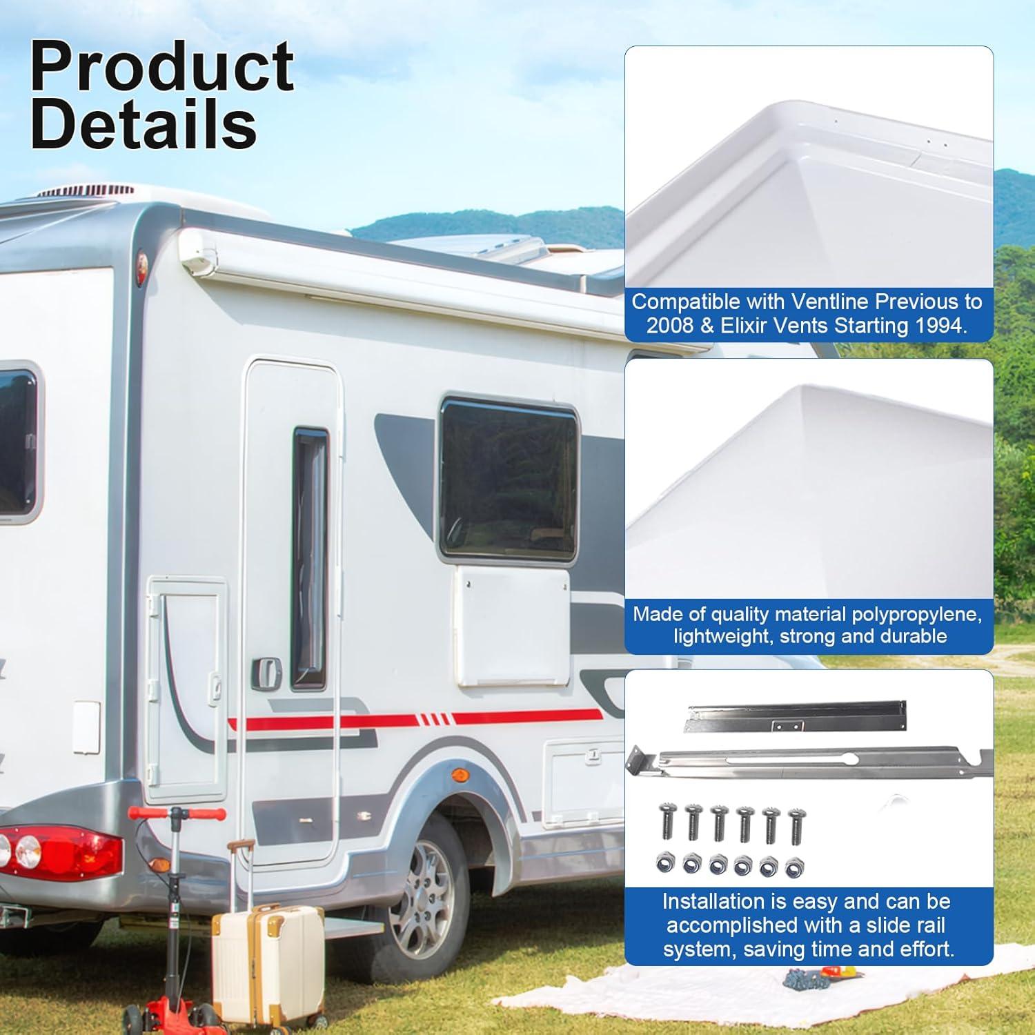 Cubierta de Ventilación RV Supermotorparts 14x14" 2 Piezas