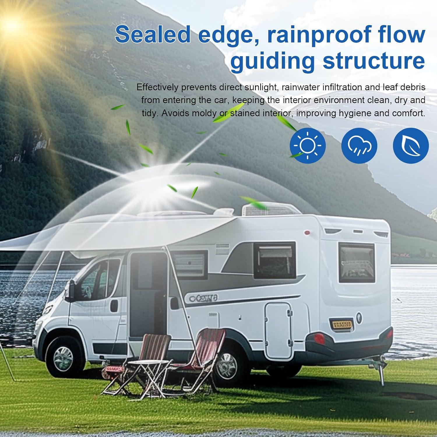 Cubierta de Ventilación RV Supermotorparts 14x14" 2 Piezas