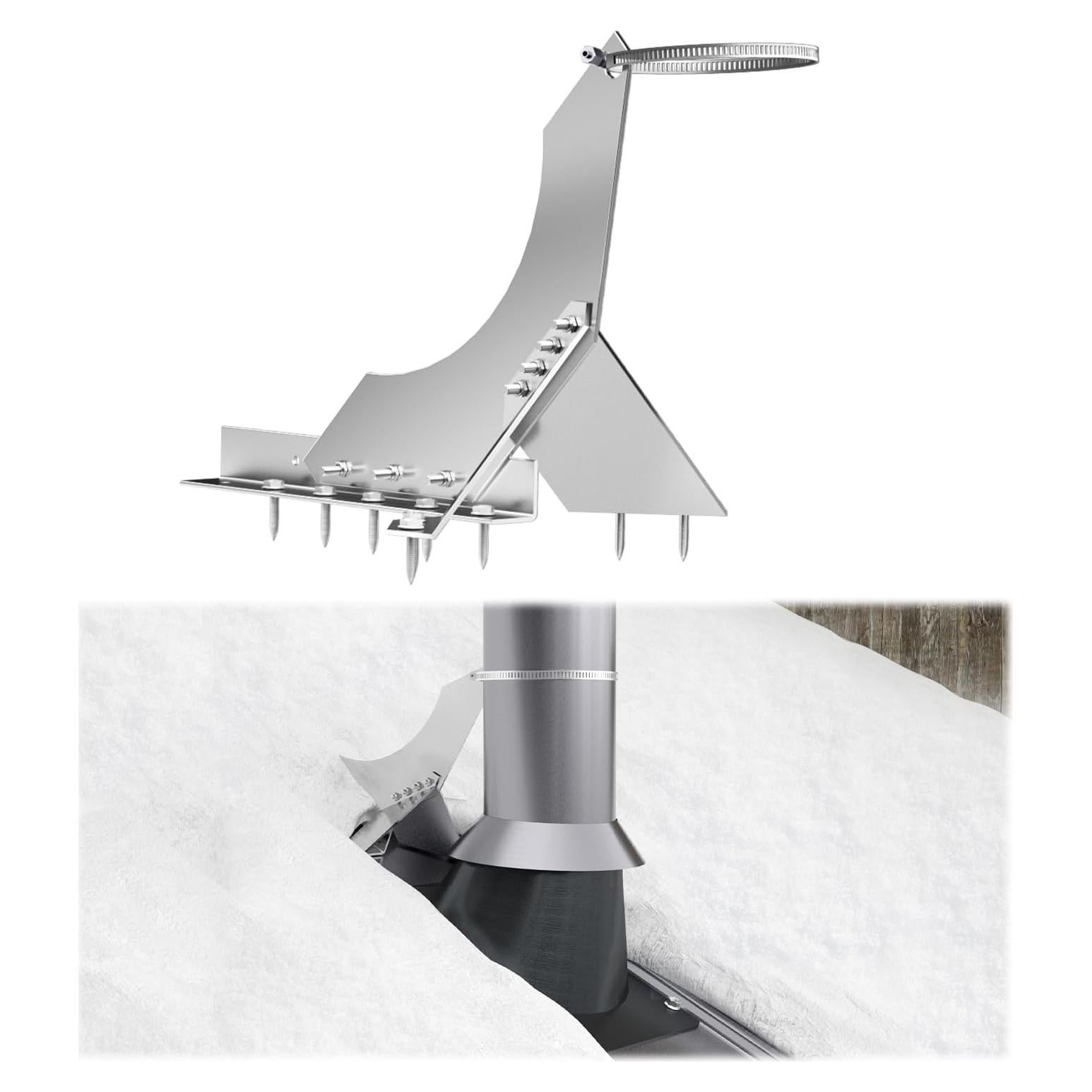 Guardián de Nieve Muzata M056 para Chimeneas y Ventilación