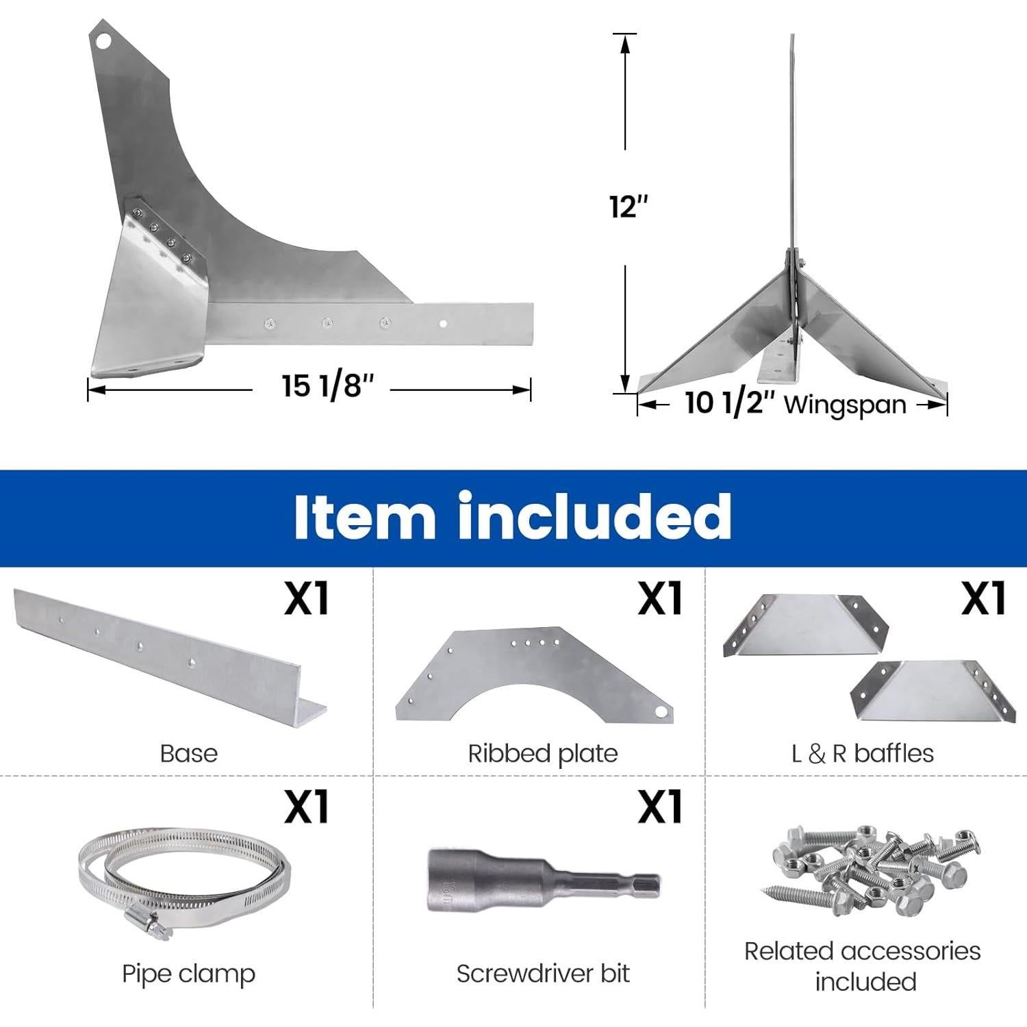 Guardián de Nieve Muzata M056 para Chimeneas y Ventilación