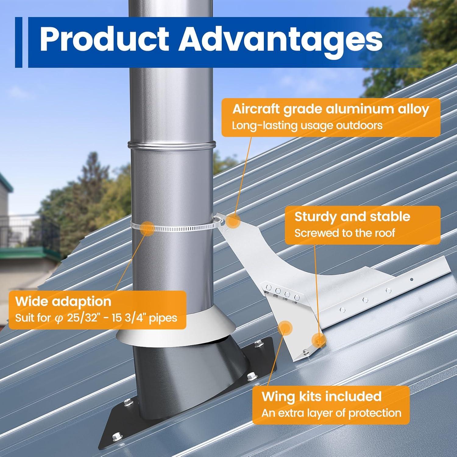 Guardián de Nieve Muzata M056 para Chimeneas y Ventilación