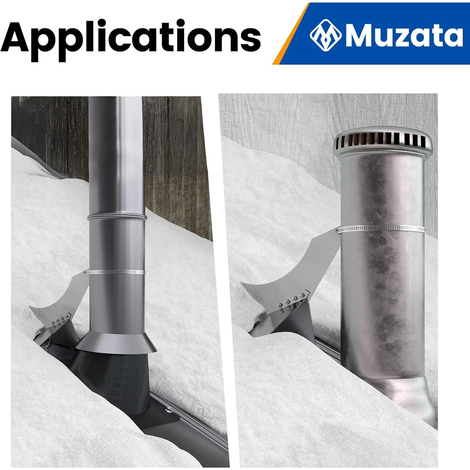 Guardián de Nieve Muzata M056 para Chimeneas y Ventilación