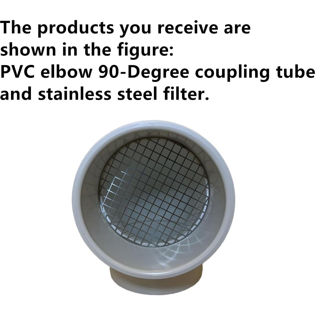 Tapa de Ventilación de PVC 90 Grados para 5.08 cm