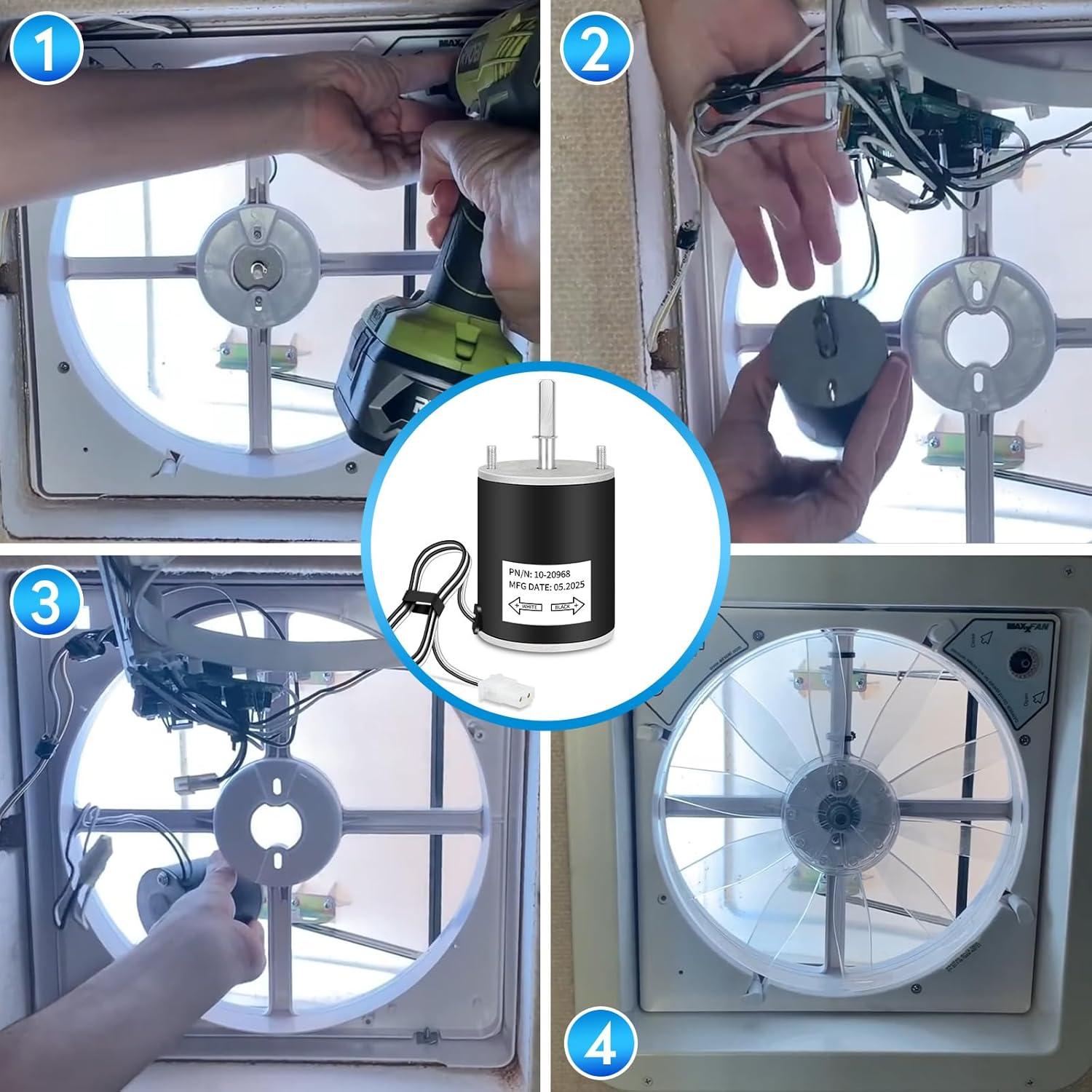 Motor de Reemplazo para Ventilador de Techo RV EJVFN 12V