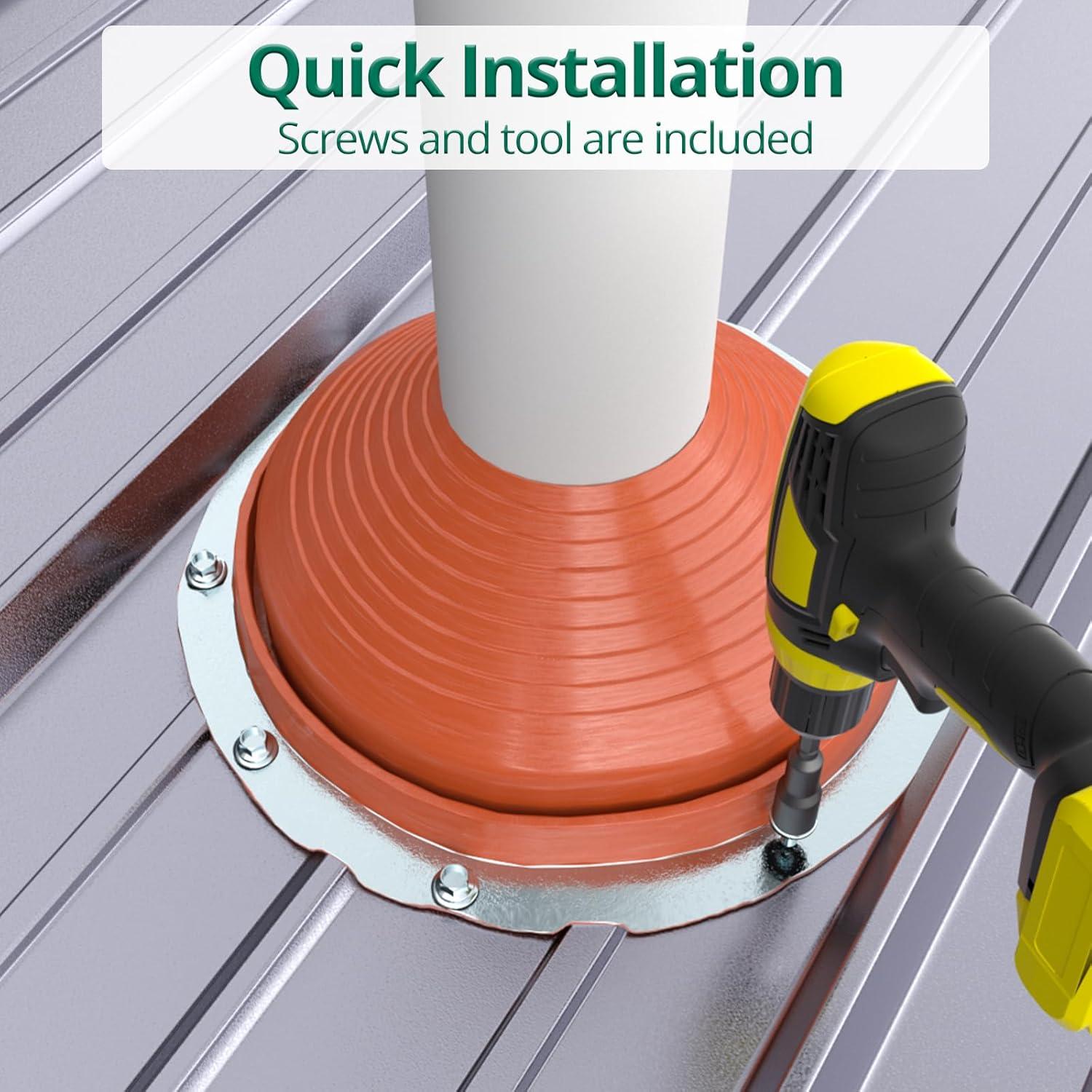 Bota de Techo Flexible Benfar 7 para Tubería 15-28 cm