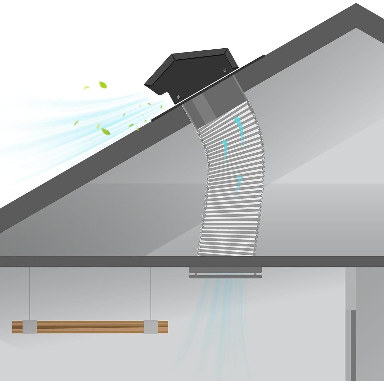 Tapa de Ventilación de Techo WiseWater 15 cm Acero Inoxidable
