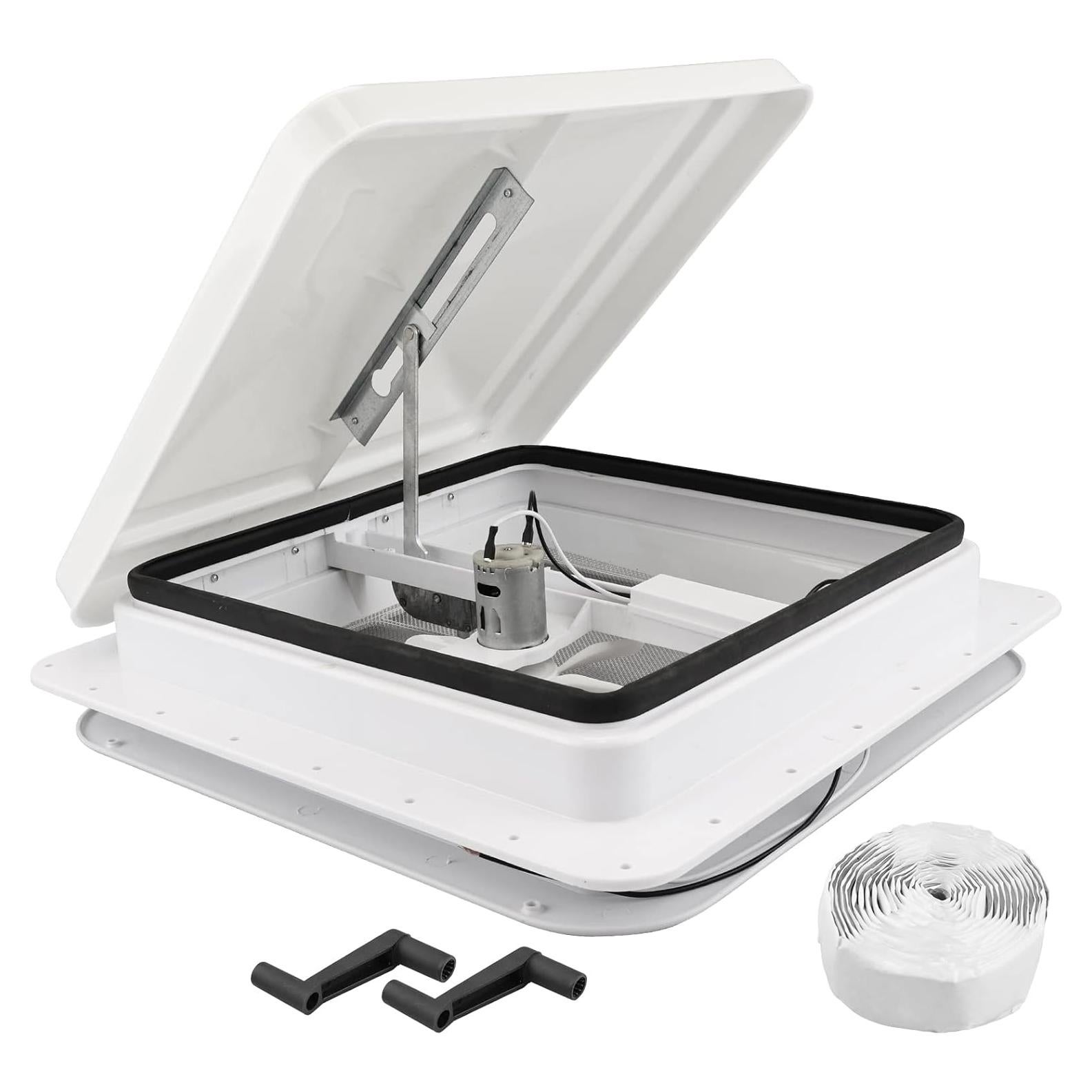 Ventilador de Techo RVGUARD 12V Blanco 35.56 cm para RV