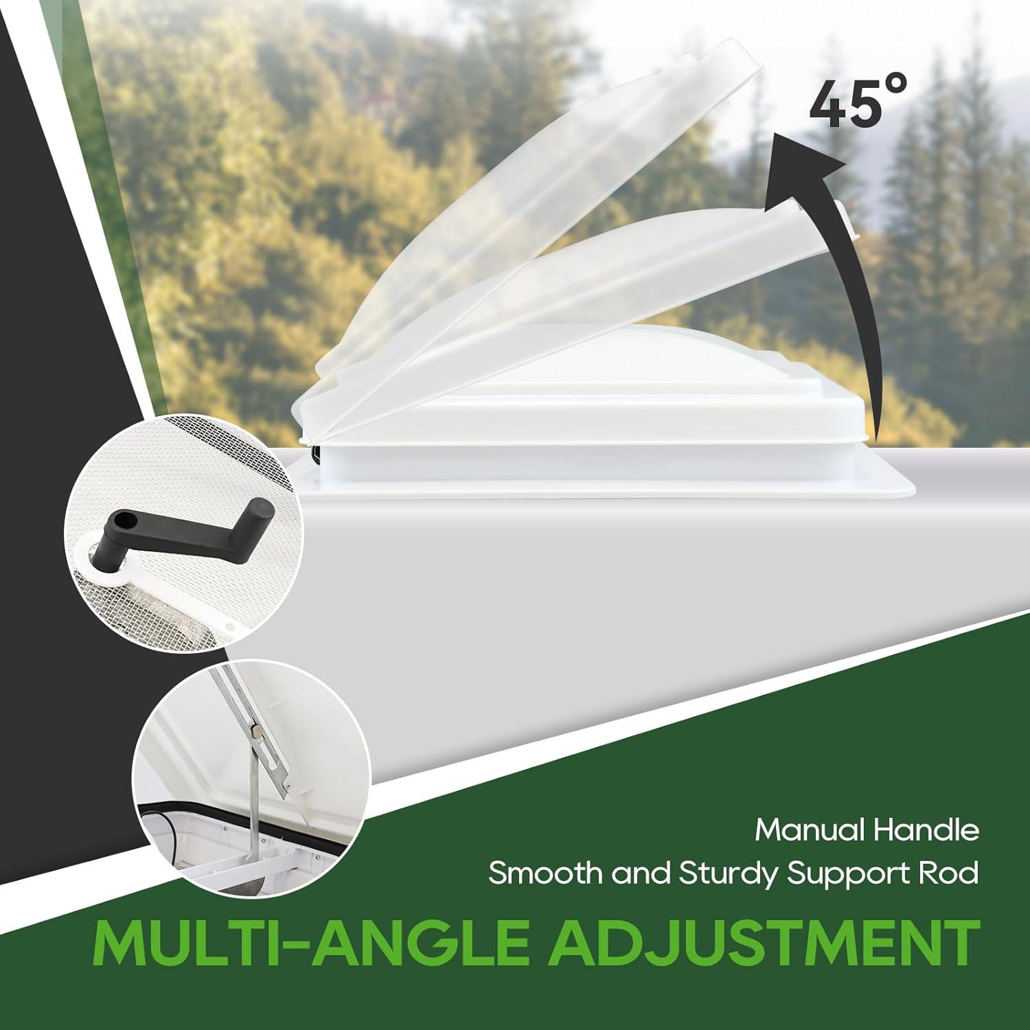 Ventilador de Techo RVGUARD 12V Blanco 35.56 cm para RV