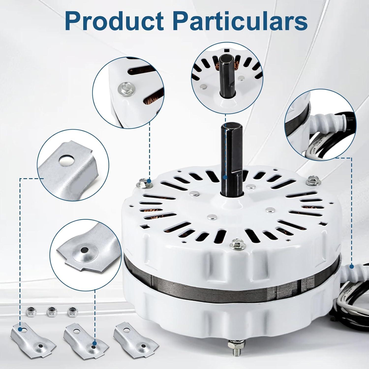 Motor de Ventilador de Techo Criditpid F0510B2497 1100RPM Blanco