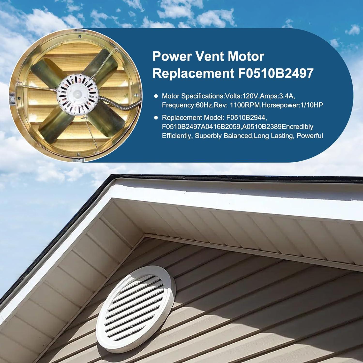 Motor de Ventilador de Techo Criditpid F0510B2497 1100RPM Blanco