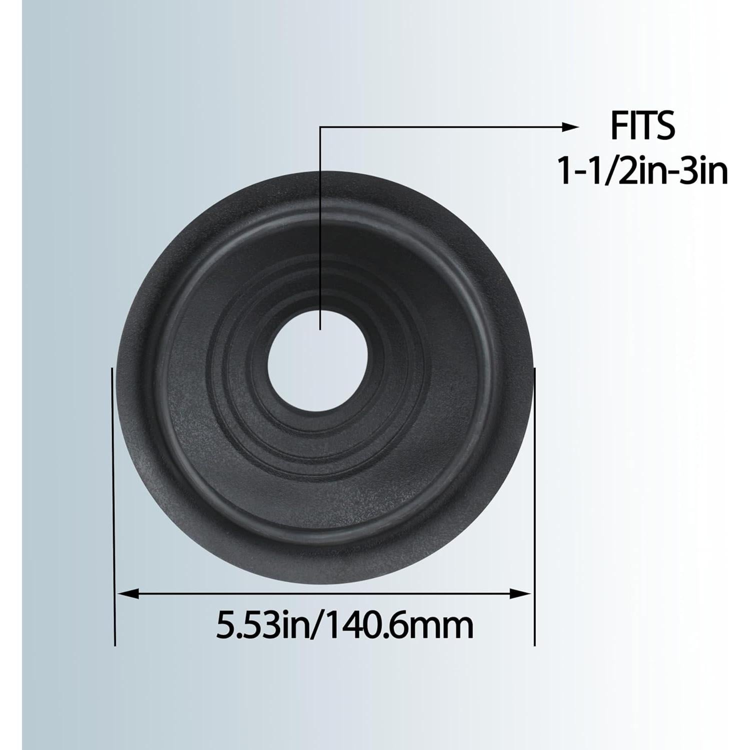 Collares de Lluvia HNF 1.5"-3" para Ventilación Techo - Paquete de 4