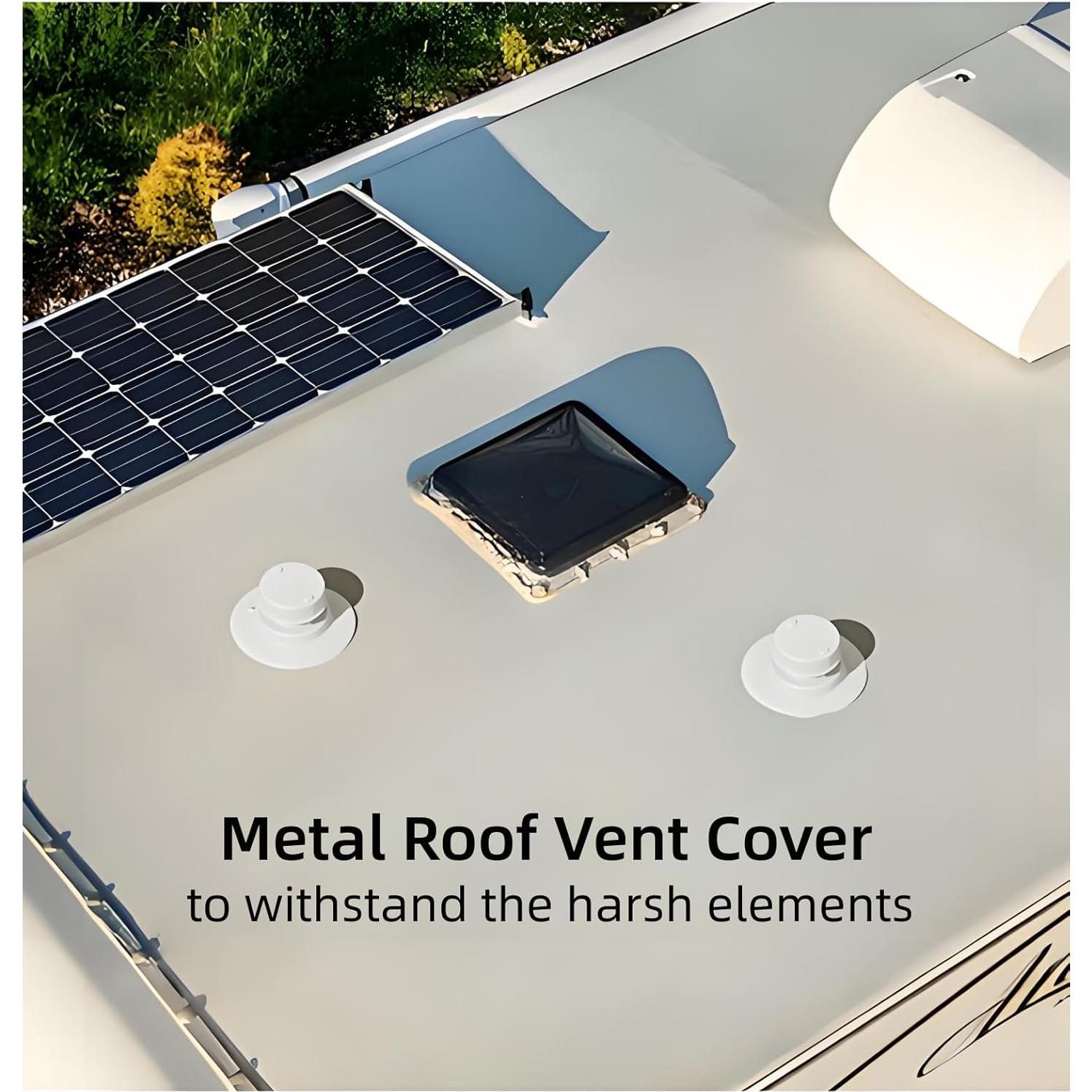 Capucha de Ventilación de Aluminio WanDwel para RV - 2 Paquetes