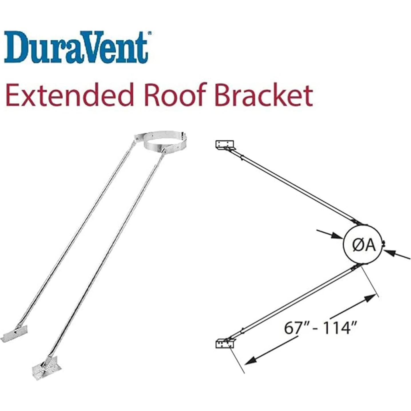 Soporte de Techo Extendido DuraVent 15.24 cm Metálico