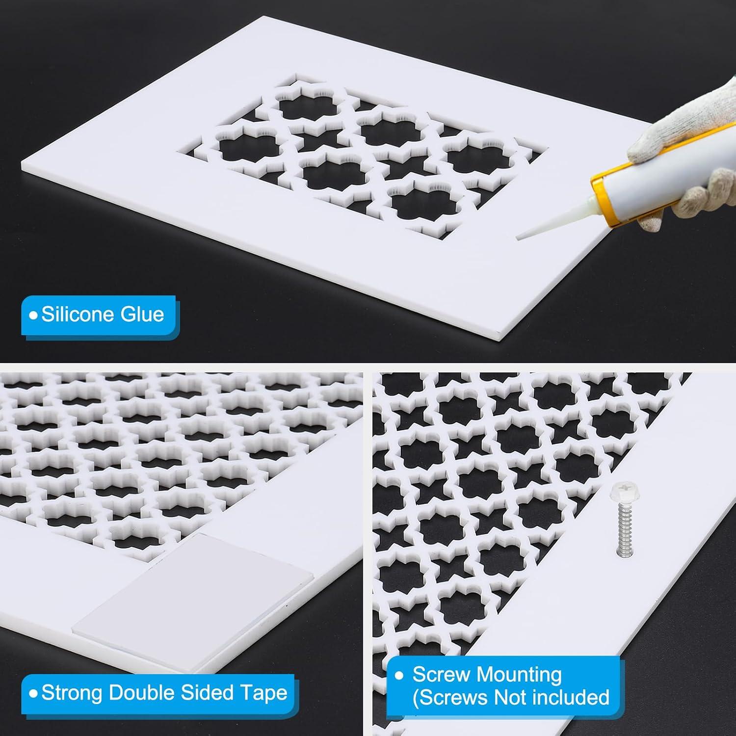 Cubierta de Ventilación PATIKIL 241x140mm Acrílico Blanco