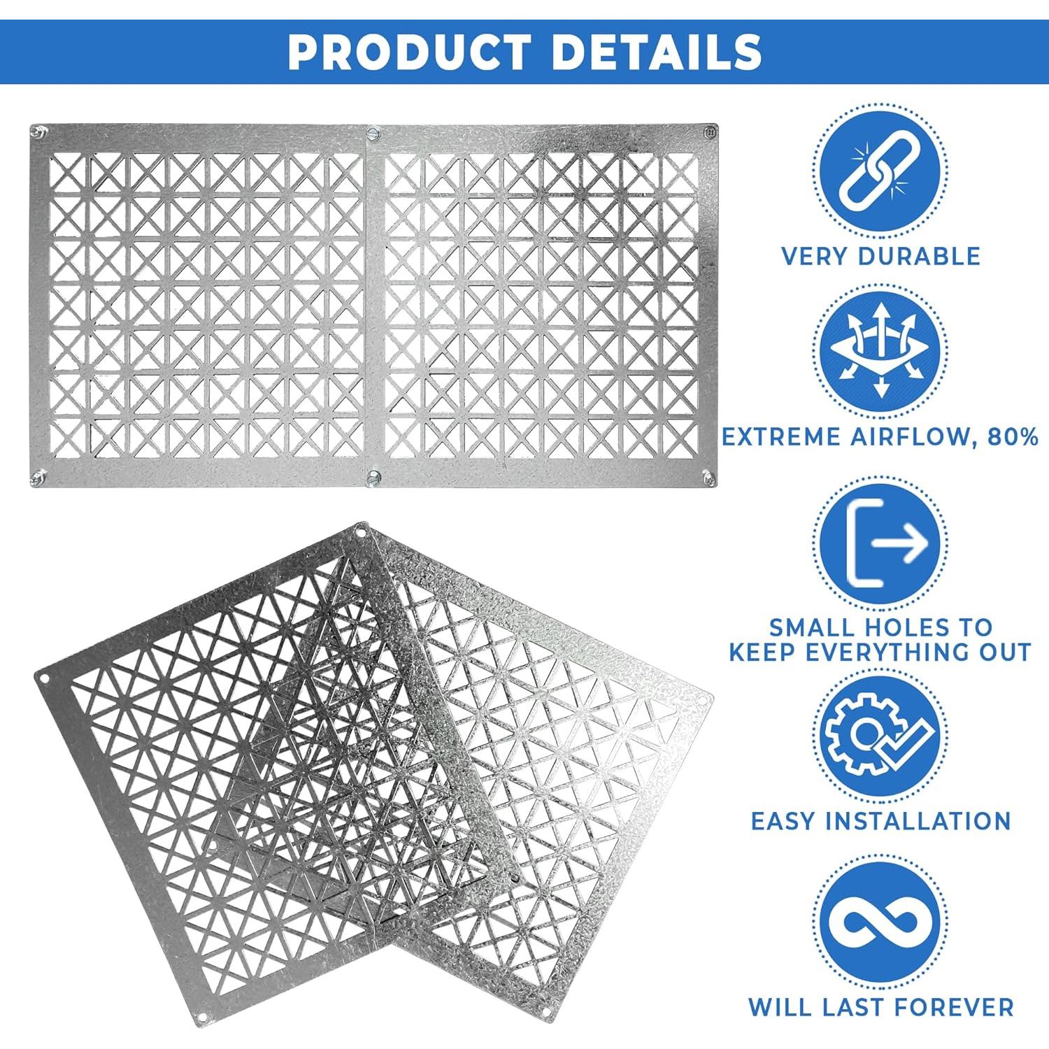 Ventilación de Acero Tjernlund 950-8304 45.72x25.4 cm