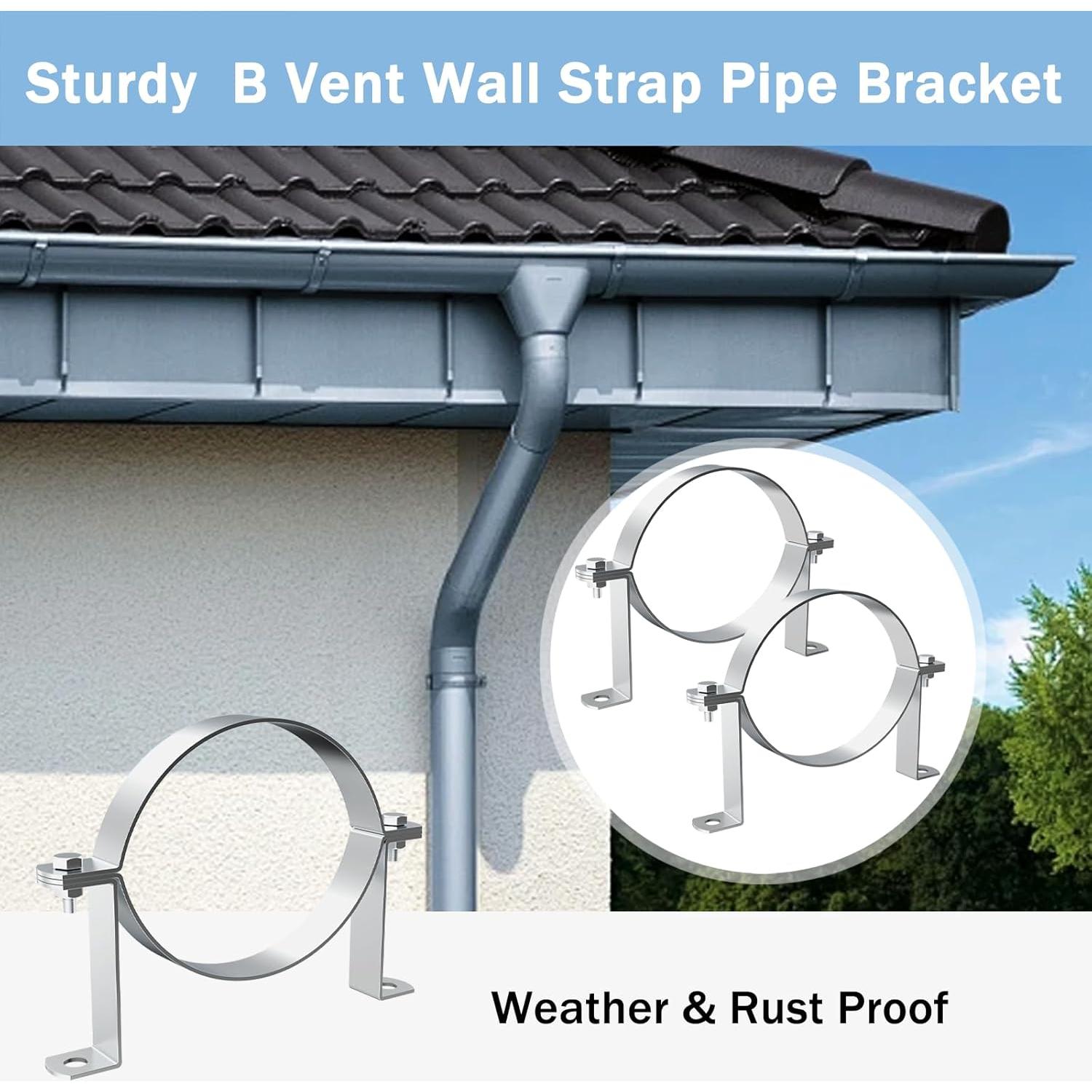 Correa de Pared de Ventilación B Fengone 6 Pulgadas 4 Pcs