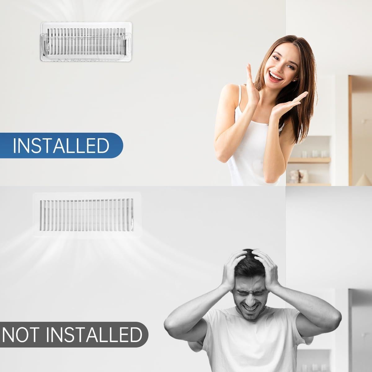 Deflector de Ventilación de Aire CH24Globall 6 Paquetes 21.6-39.4 cm