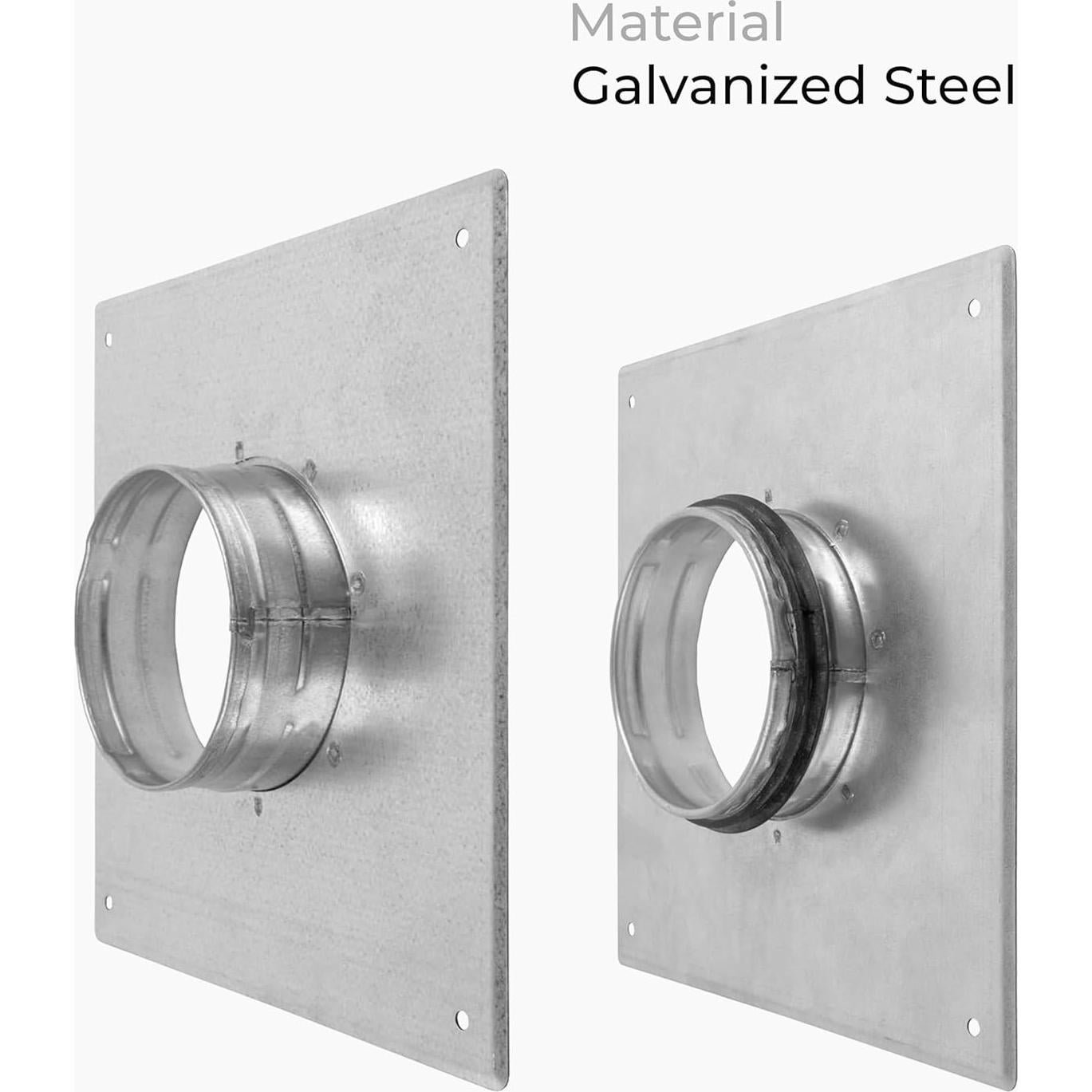 Brida de Conector de Conducto HVAC OV 4" Acero Galvanizado