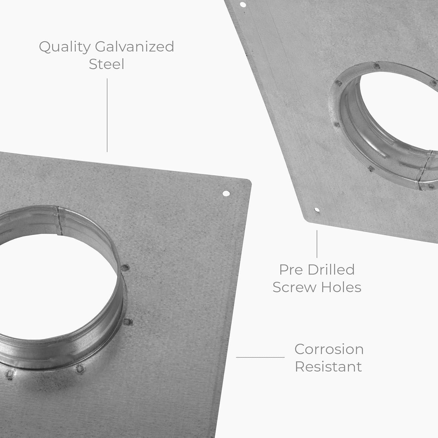 Brida de Conector de Conducto HVAC OV 4" Acero Galvanizado