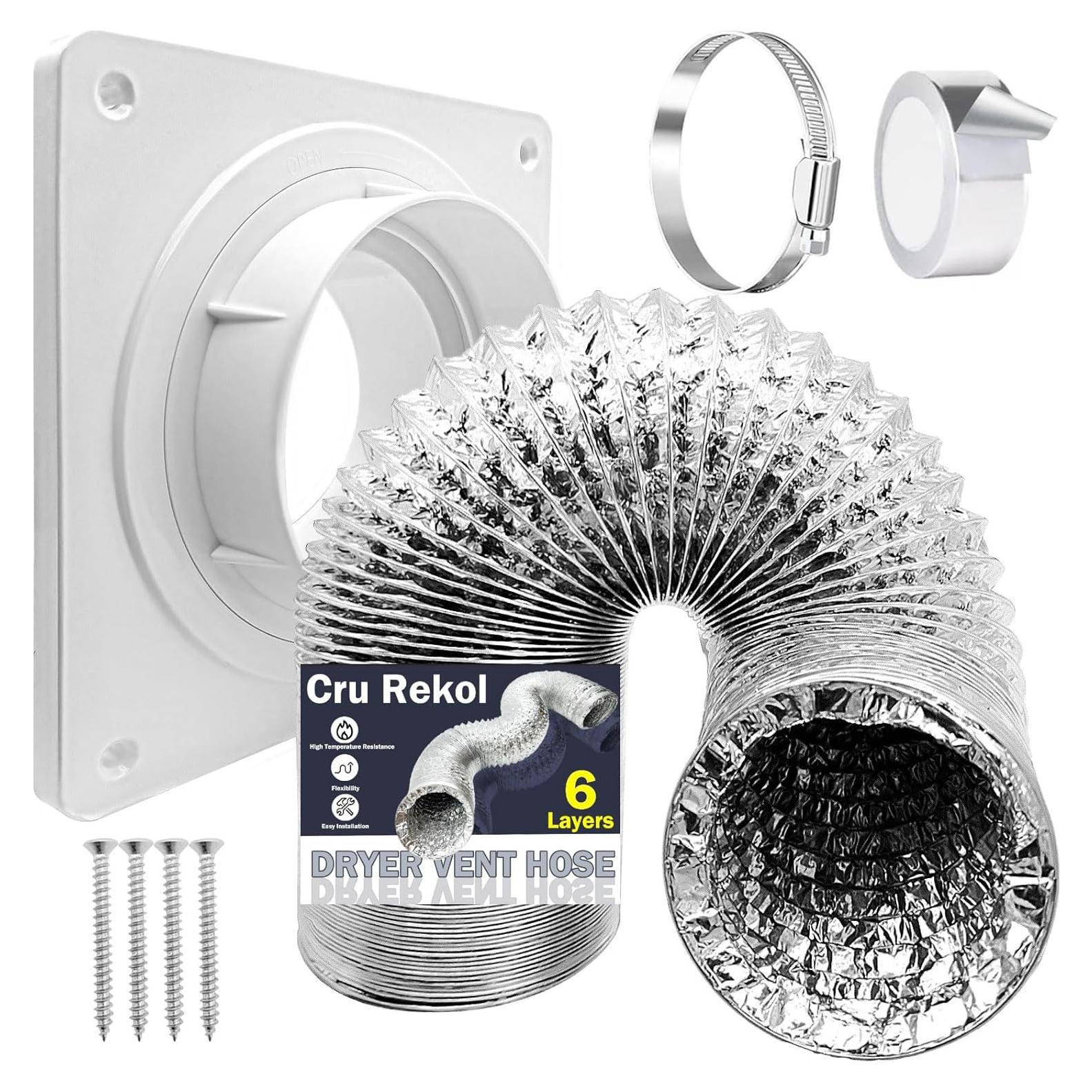 Kit de Conector de Manguera de Ventilación de Secadora cyu rekol 91.44 cm