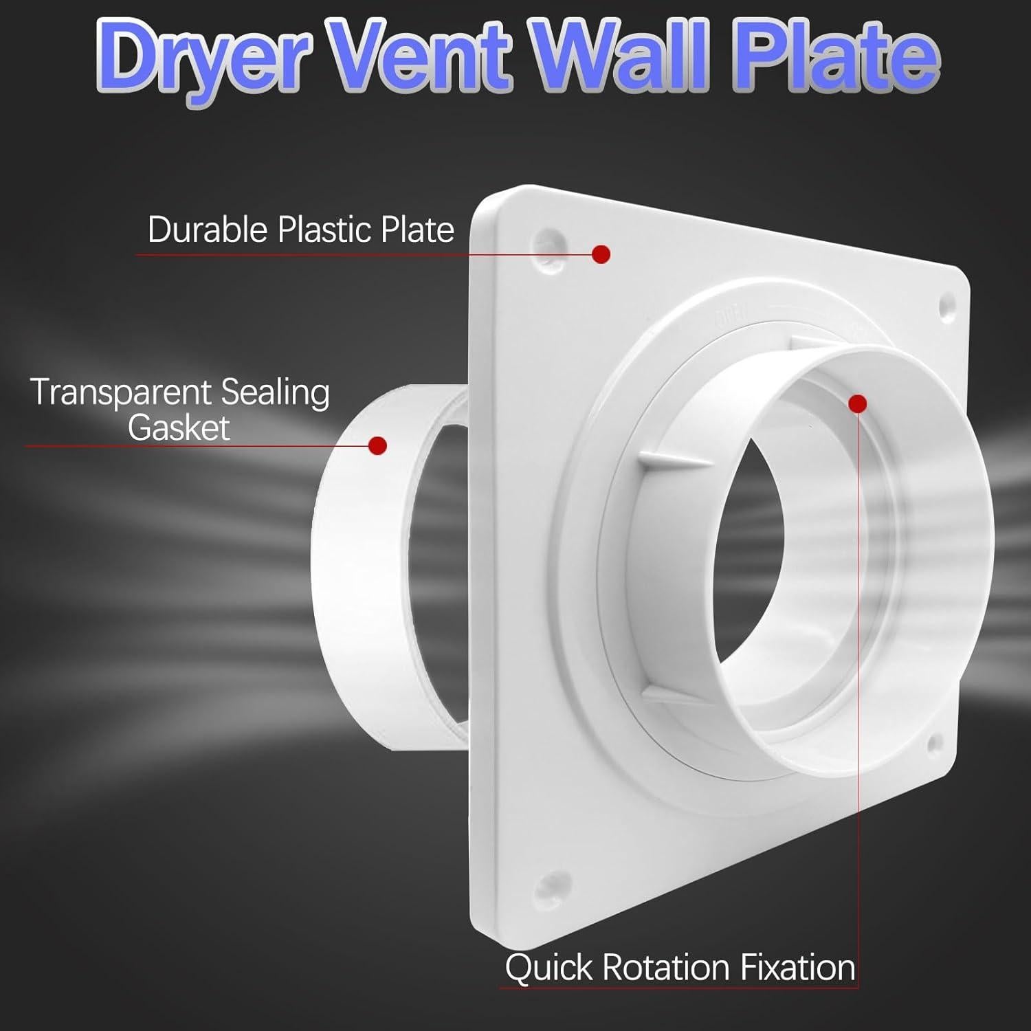Kit de Conector de Manguera de Ventilación de Secadora cyu rekol 91.44 cm