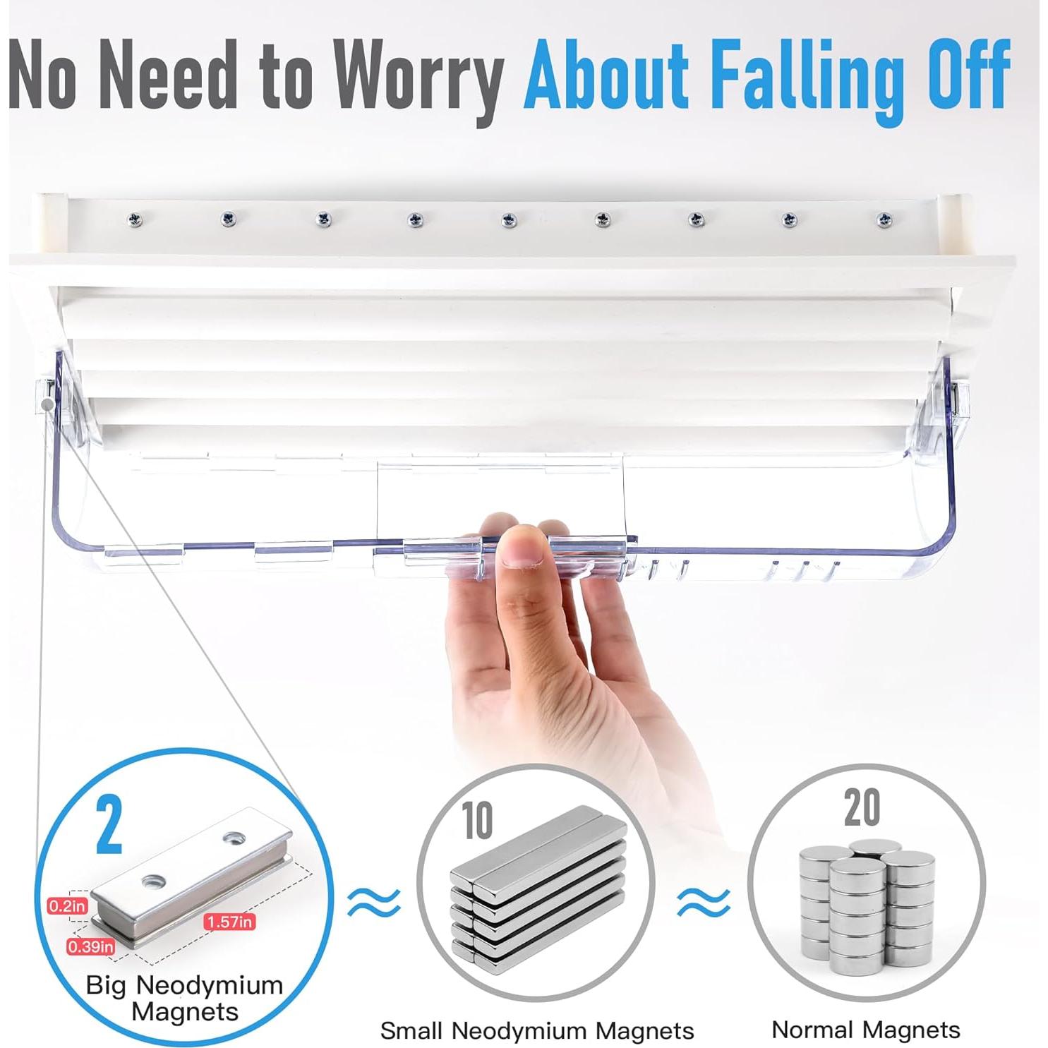 Deflectores de Aire Magnéticos Animid 2PC Ajustables 20-38 cm