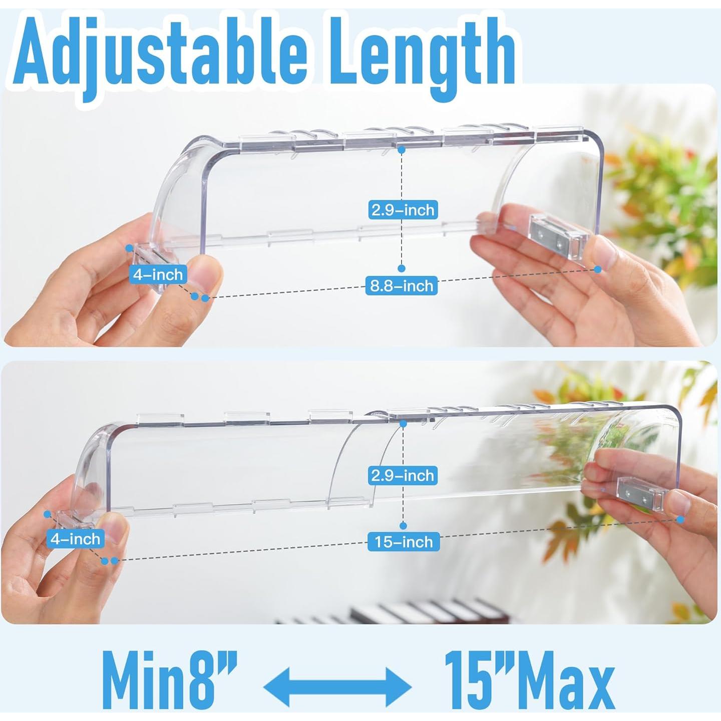 Deflectores de Aire Magnéticos Animid 2PC Ajustables 20-38 cm