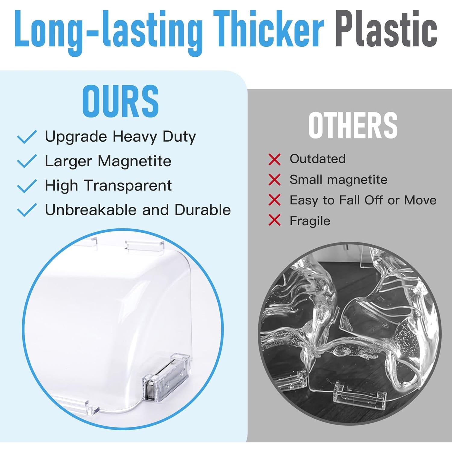 Deflectores de Aire Magnéticos Animid 2PC Ajustables 20-38 cm