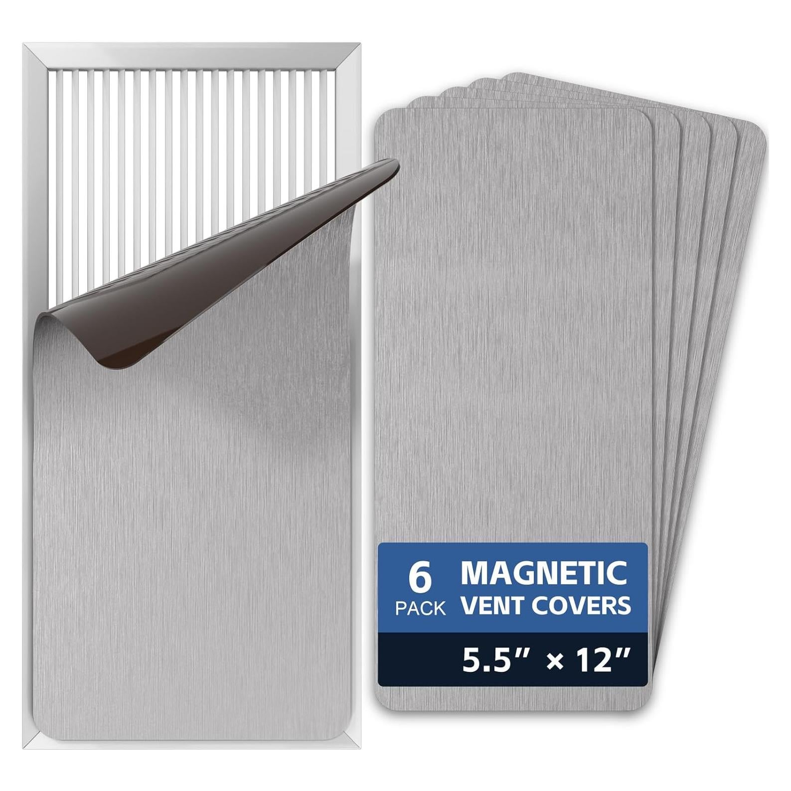 Paquete de 6 Cubiertas Magnéticas para Ventilación KLOLKUTTA 14cm x 30cm