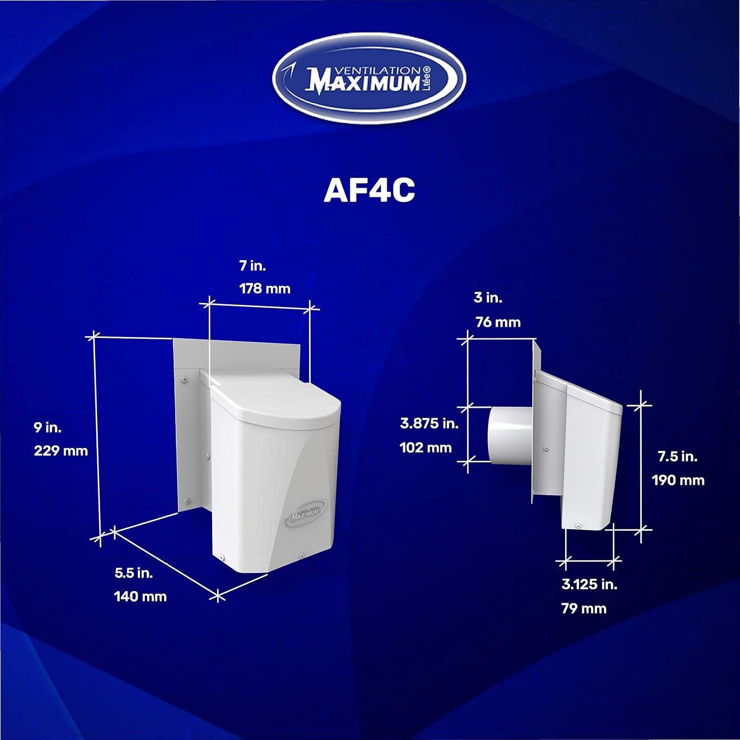 Cubierta de Ventilación Exterior MAXIMUM 4" Ahorro Energético