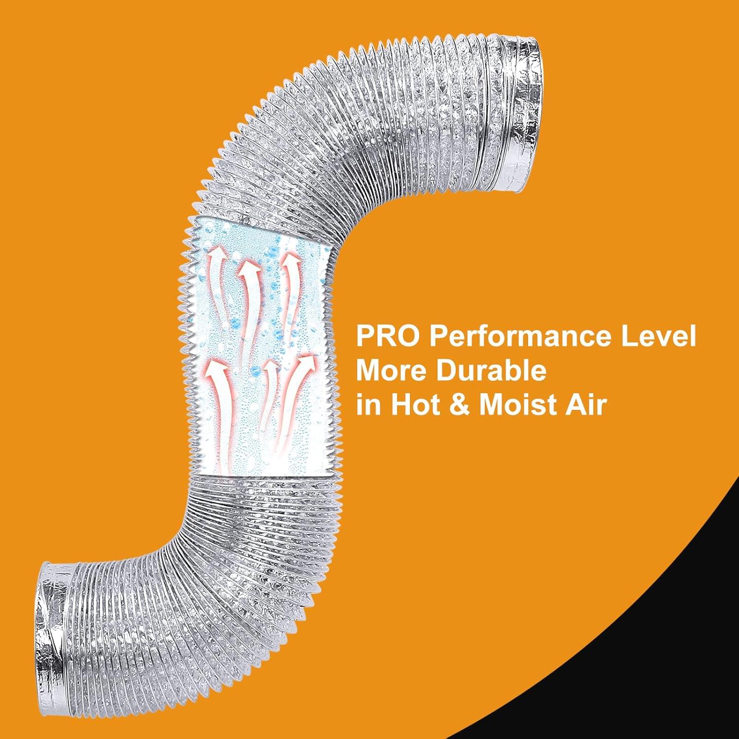 Manguera de Ventilación Flexible 4" Steelsoft 0.91m Aluminio