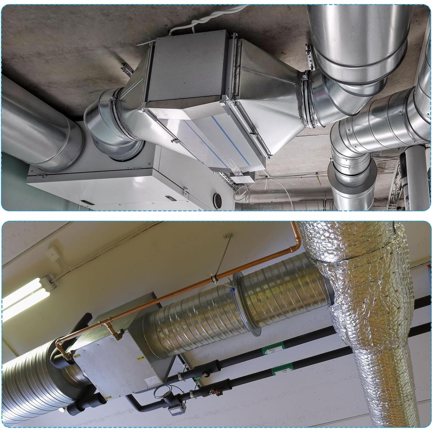 Conector de Ducto Flange PATIKIL 10.16 cm Acero Galvanizado