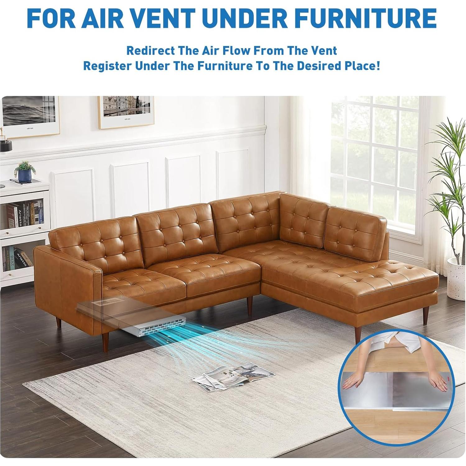 Extensor de Ventilación Hometu 32x12 cm Ajustable Aluminio