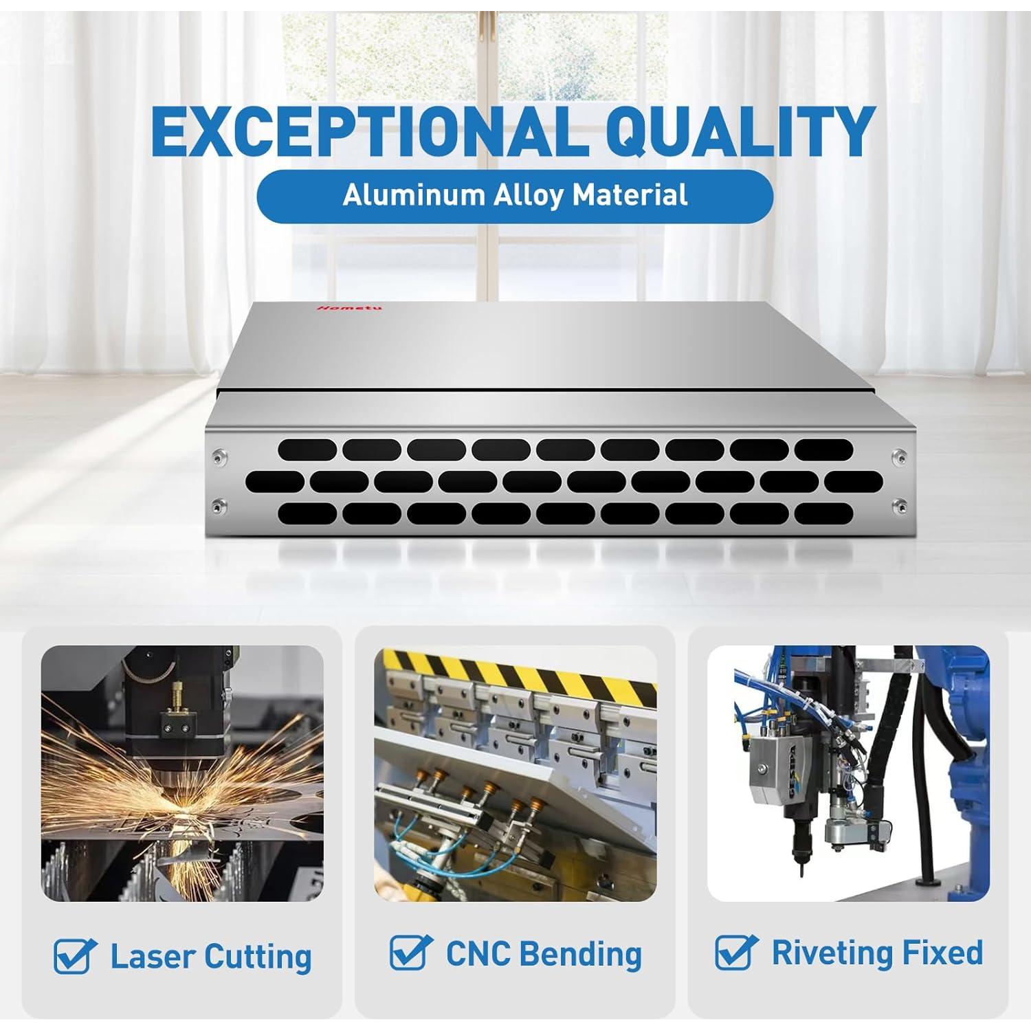 Extensor de Ventilación Hometu 32x12 cm Ajustable Aluminio