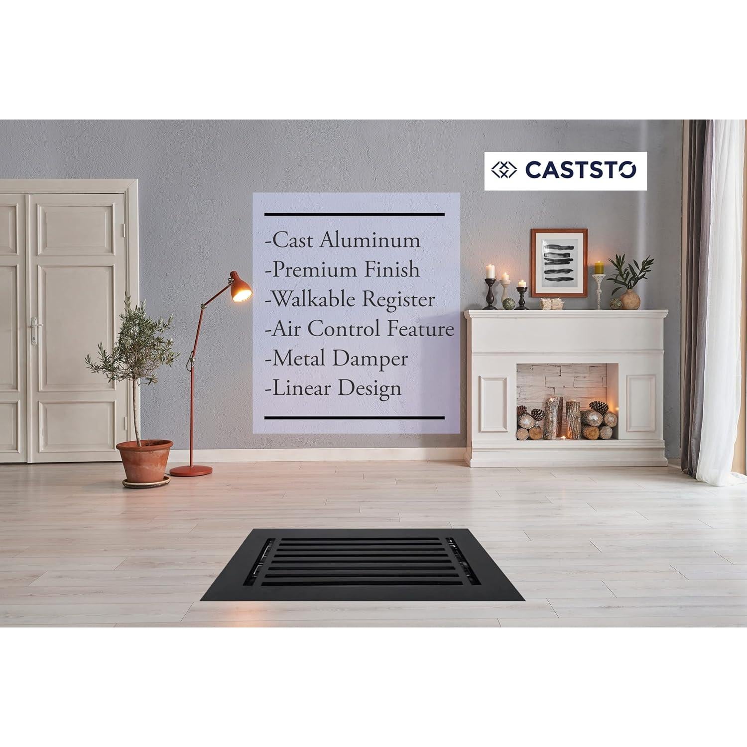 Cubierta de Ventilación de Aluminio Fundido Caststo Express 30.48x15.24cm