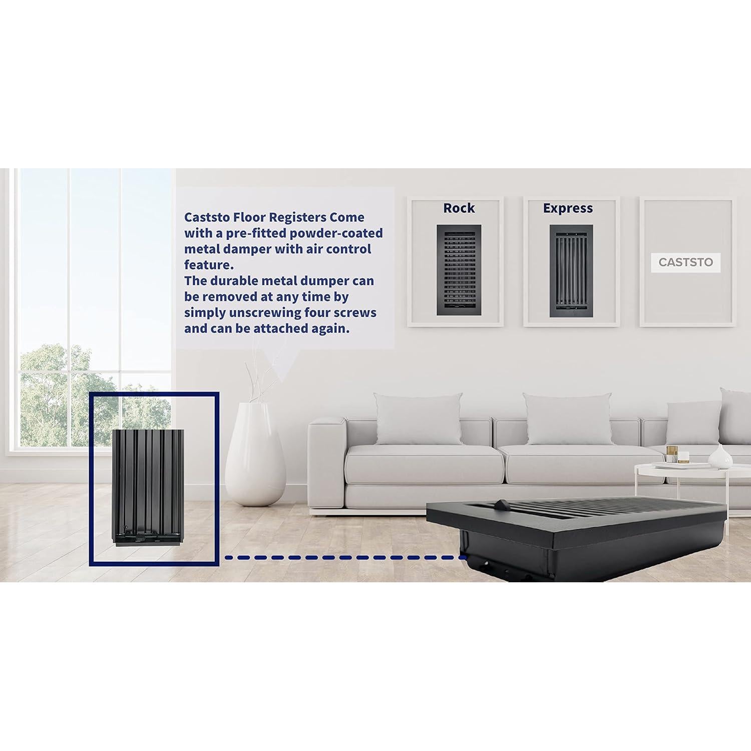 Cubierta de Ventilación de Aluminio Fundido Caststo Express 30.48x15.24cm