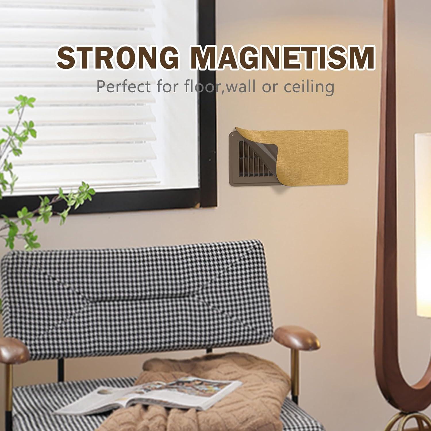 Paquete de 2 Cubiertas Magnéticas DENGYUE para Ventilación 14x30 cm